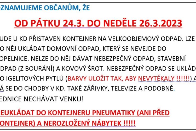 Velkoodpadový kontejner
